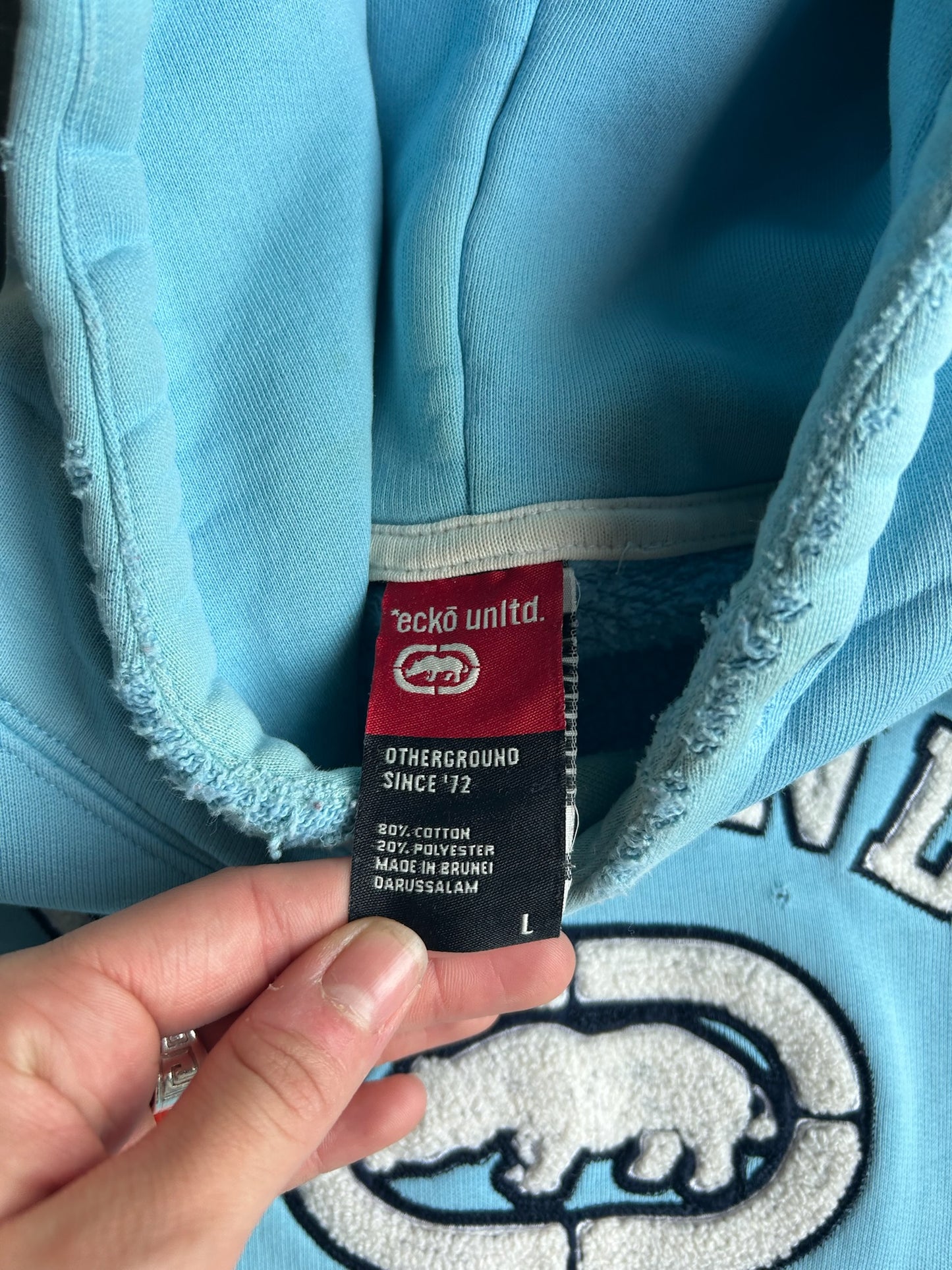 Vintage Sky Blue Ecko Unltd. Hoodie - XL