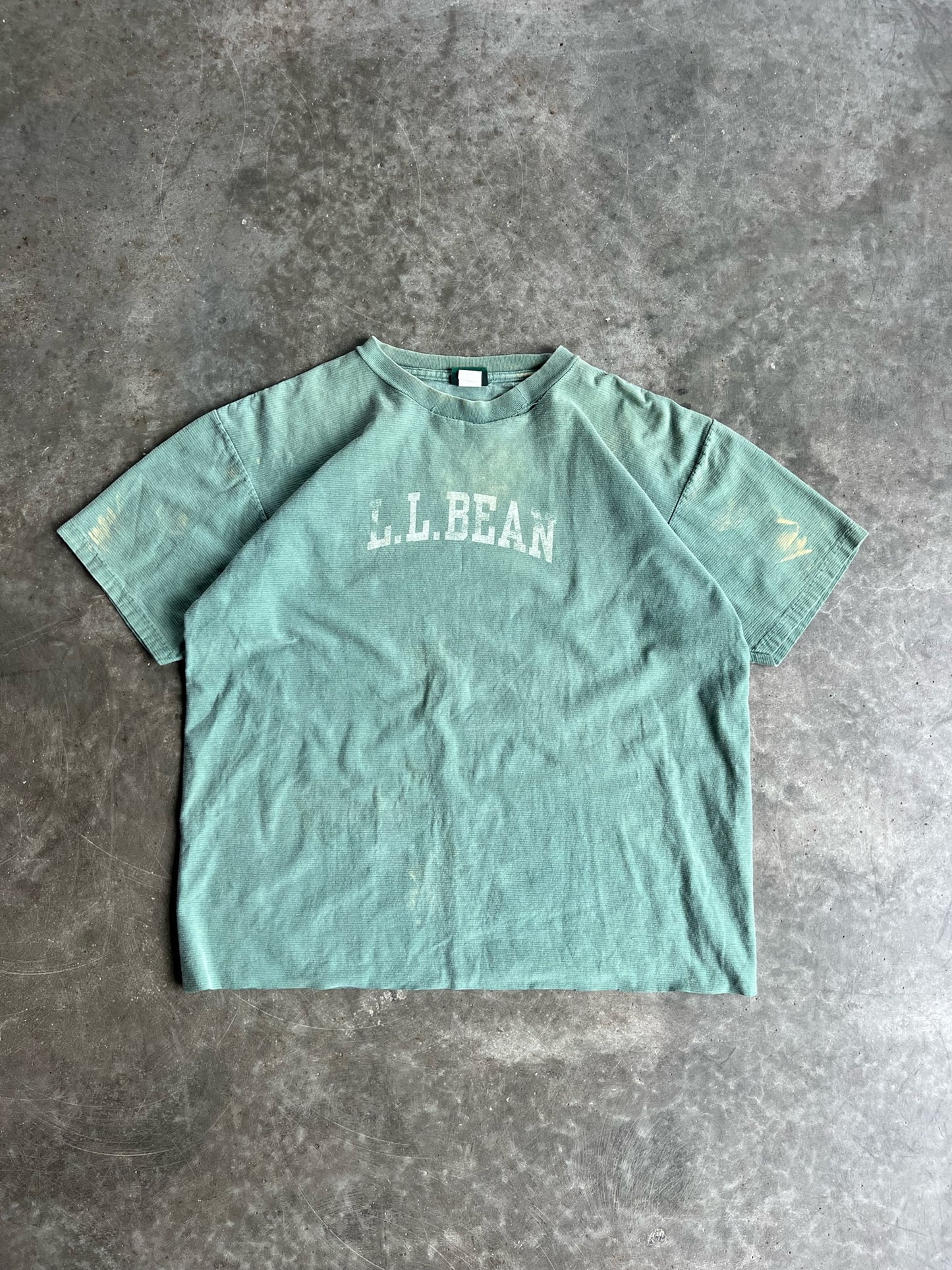 Vintage Green Striped LL. Bean Shirt - XL