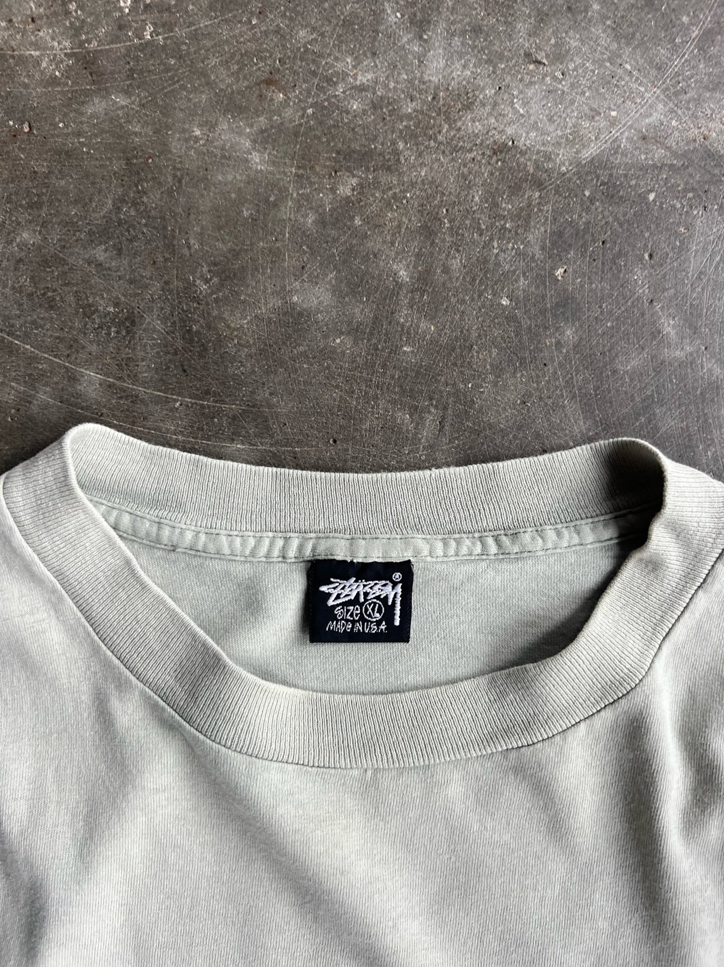 Vintage Pistachio Single Stitch Stüssy Shirt - XL