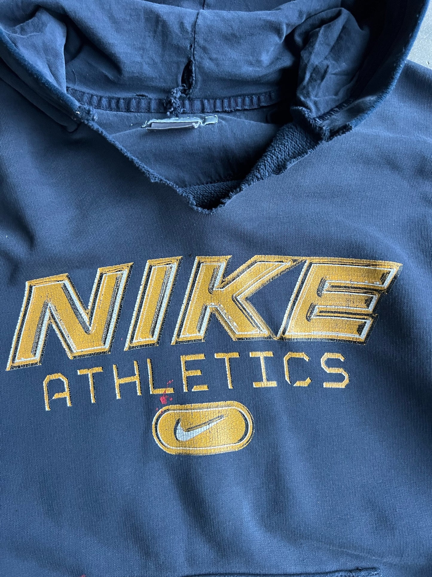 Vintage Navy Nike Athletics Hoodie- XL