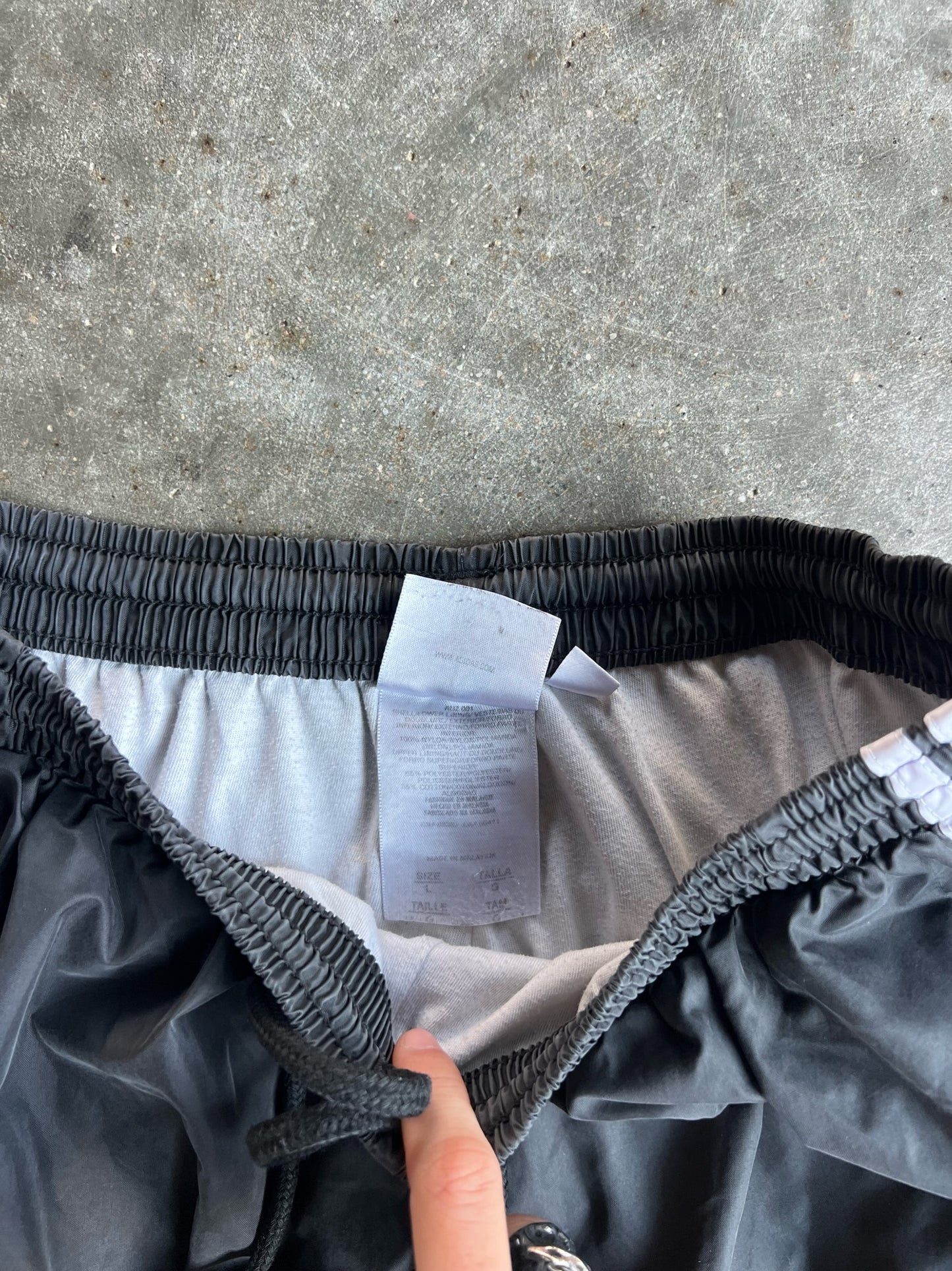 Vintage Black Adidas Track Pants - L