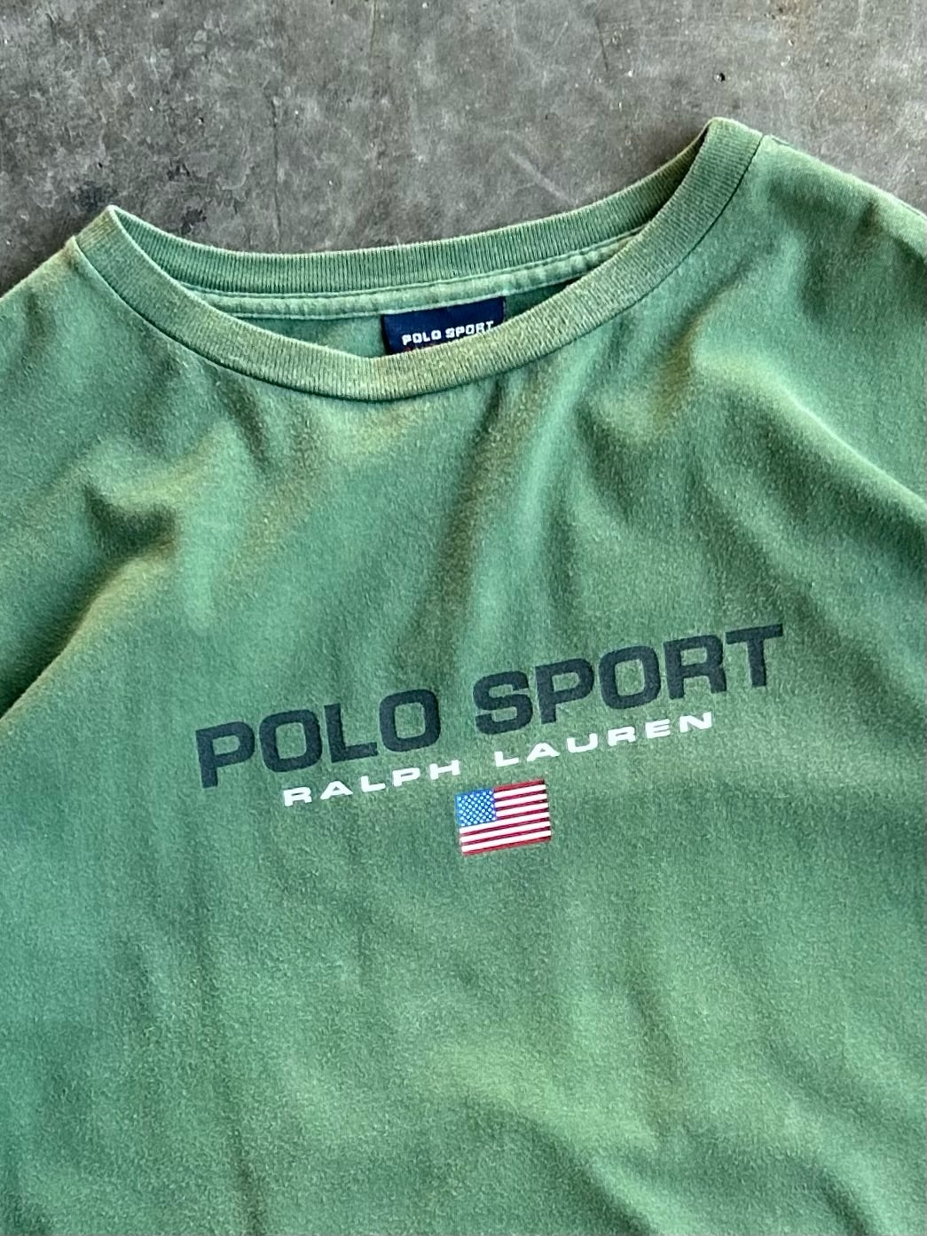 Vintage Polo Ralph Lauren Cropped Tee - XL