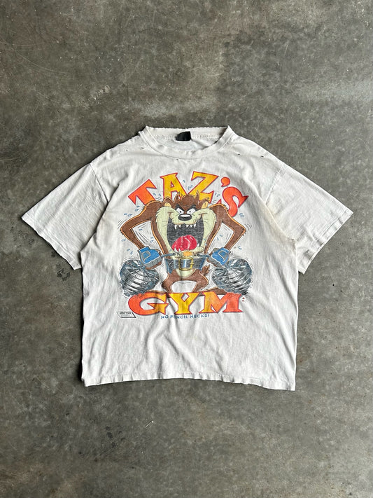 Vintage Distressed Taz’s Gym Tee - XL