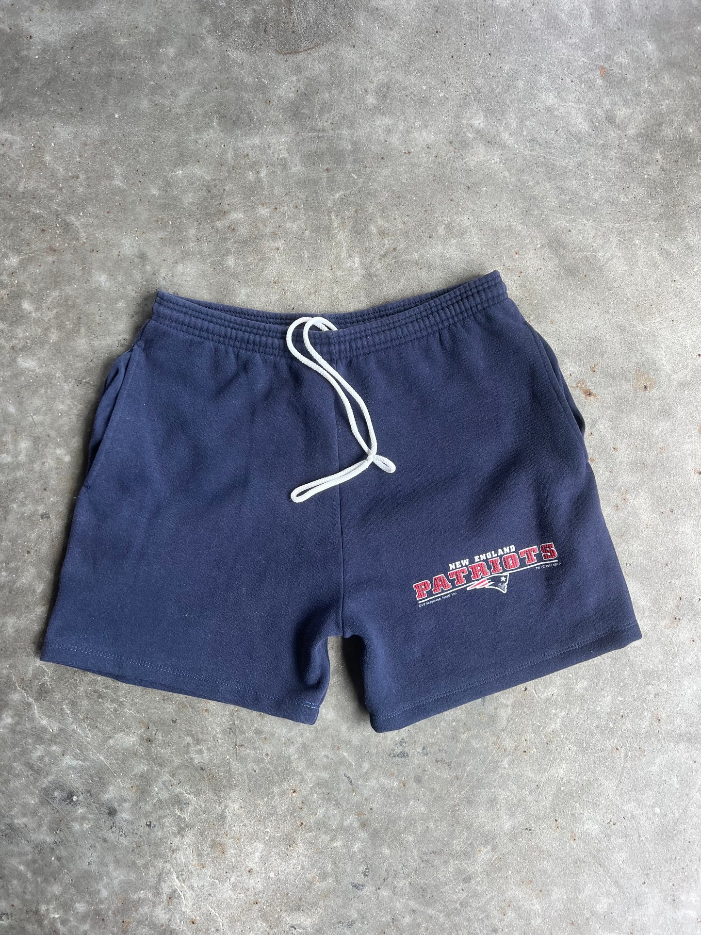 Vintage New England Patriots Reworked Shorts - L