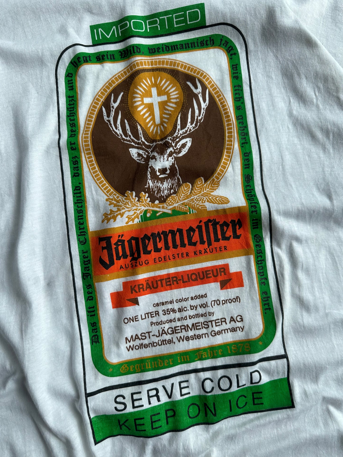 Vintage Single Stitch a Jägermeister Shirt - XL