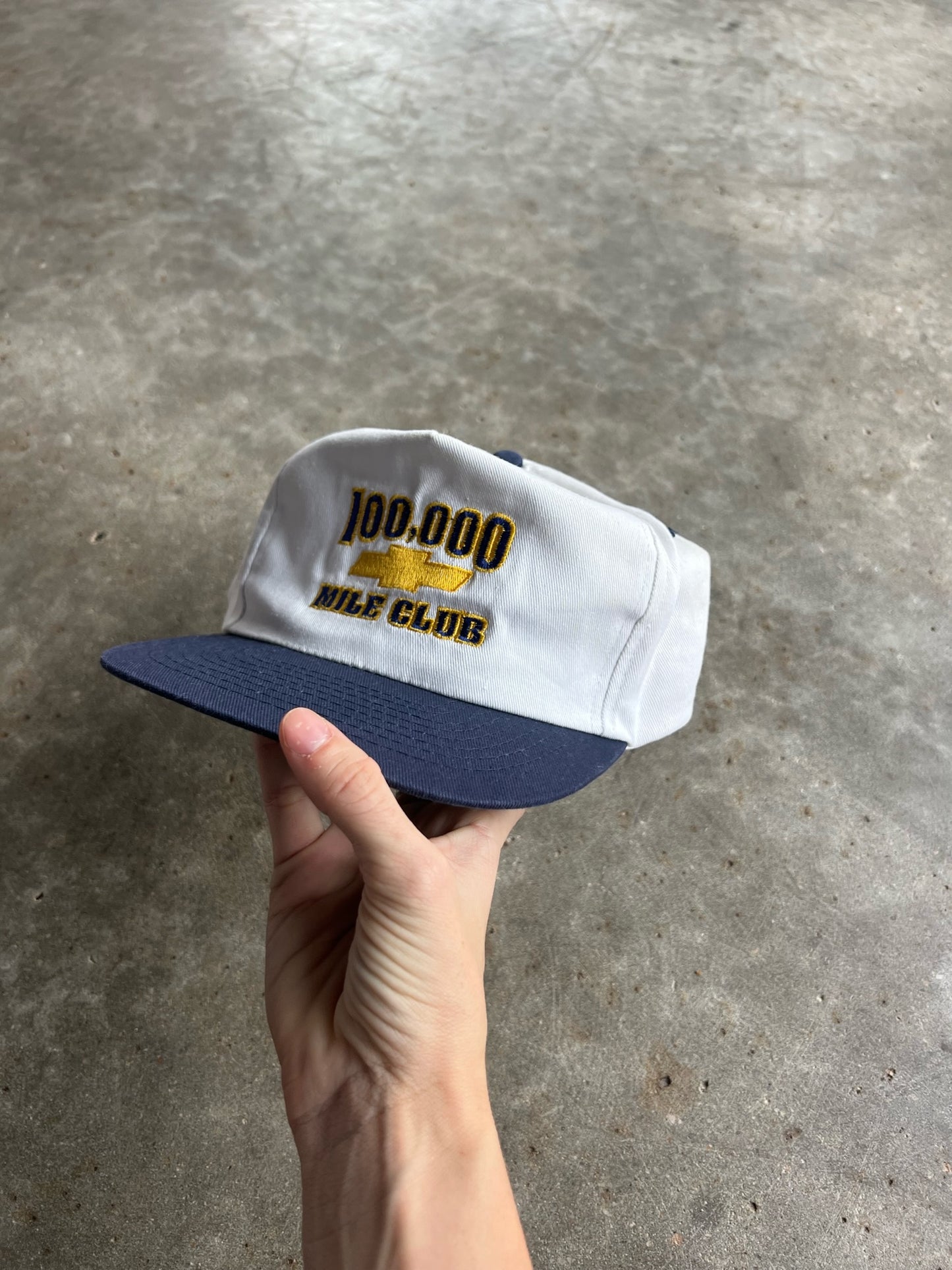 Vintage Chevy 100,000 Miles Club Snapback Hat