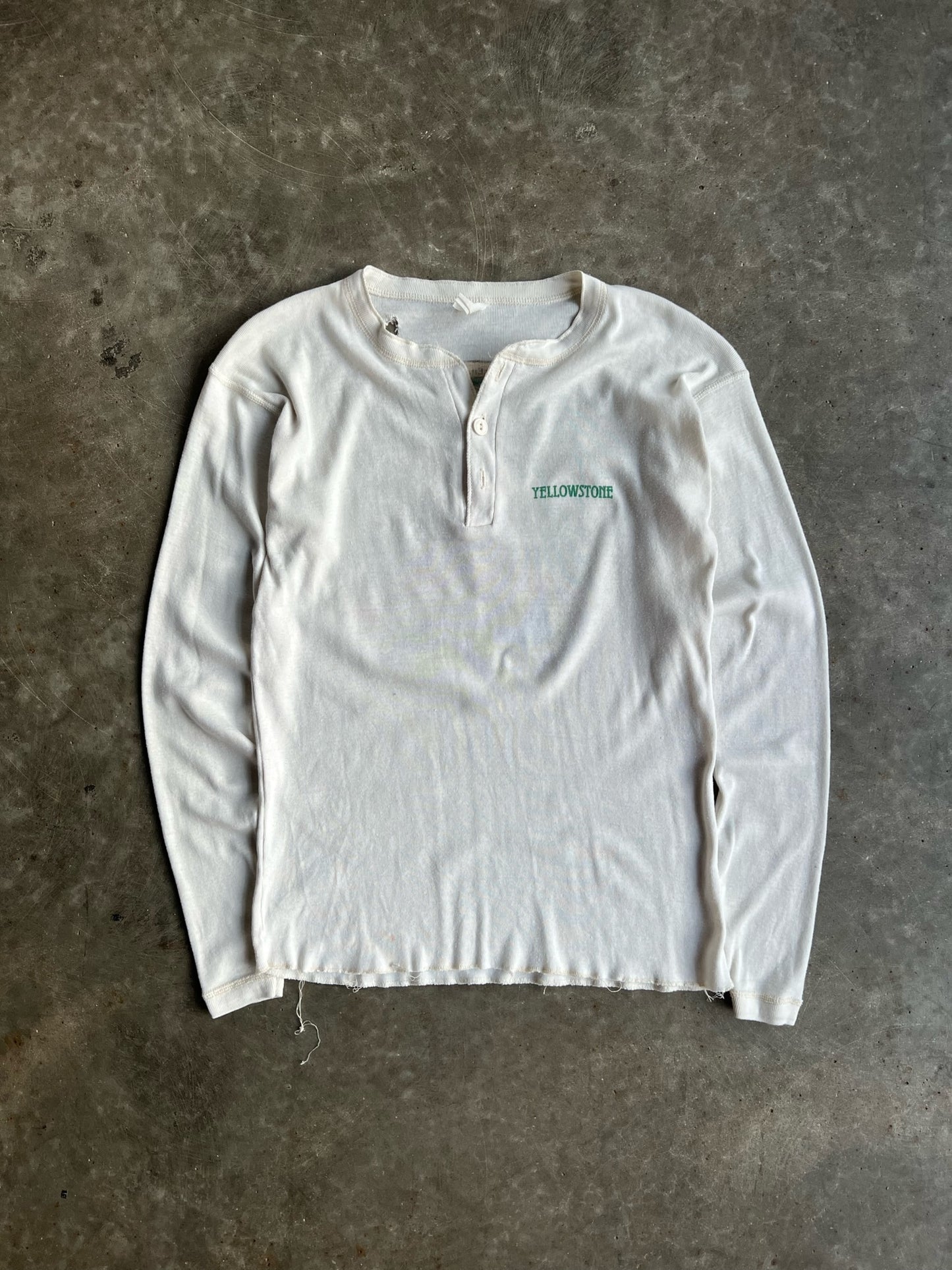 Vintage White Yellowstone Long sleeve Shirt - S