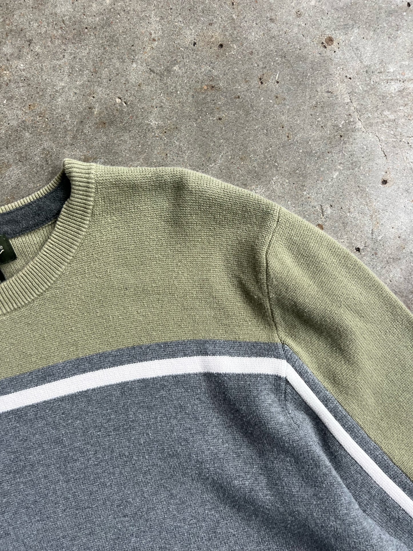 Vintage Green & Gray Eddie Bauer Sweater - XL