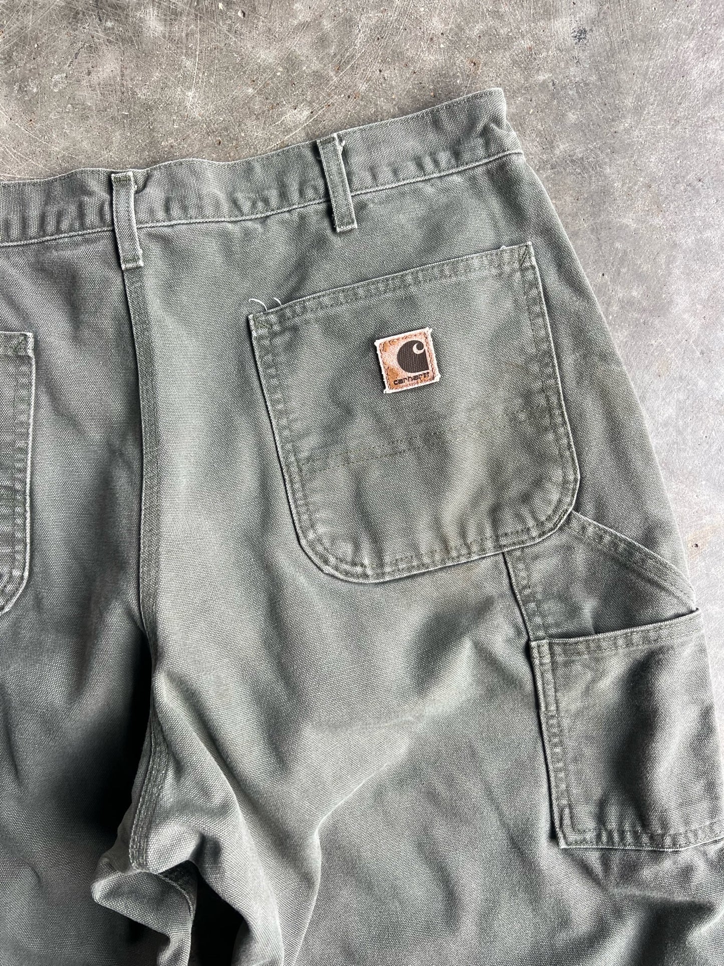 Vintage Green Carhartt Carpenter Pants - 34