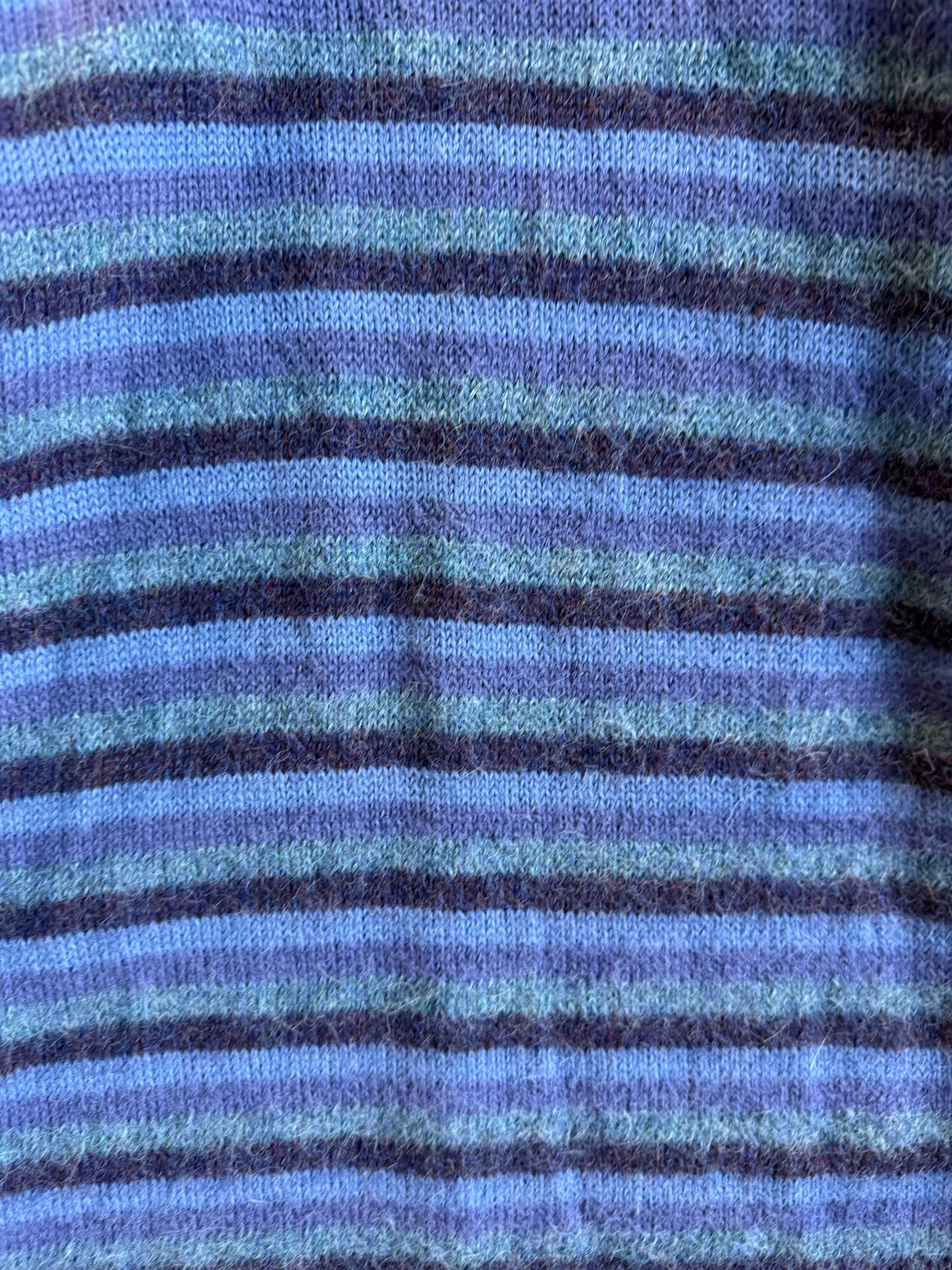 Vintage Amantani Purple Stripe Alpaca Sweater - L