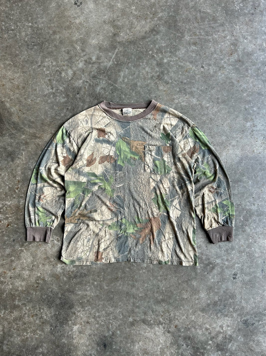 Vintage Red Head Camo Long Sleeve - L