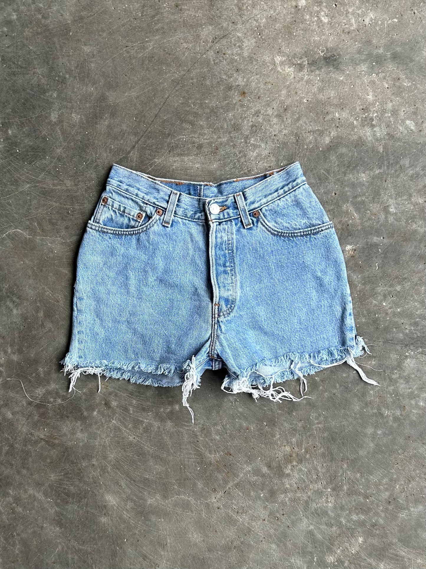 Vintage Levi’s Red Tab Distressed Denim Shorts - 23