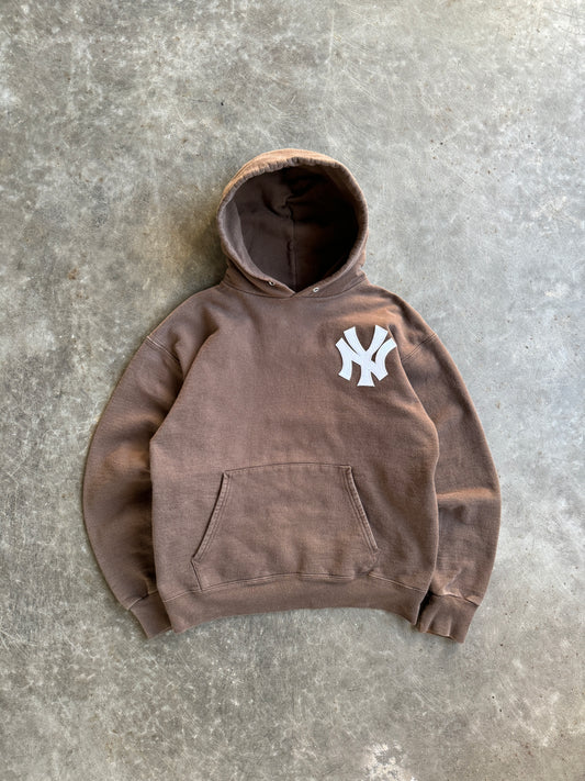 Vintage Brown Yankees Russell Hoodie - S