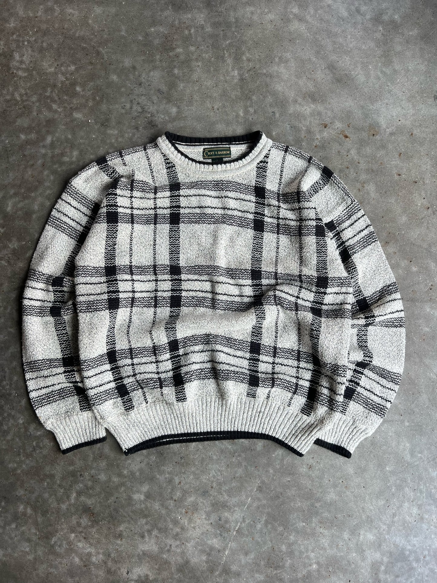 Vintage Croft & Barrow Checkered Sweater - L