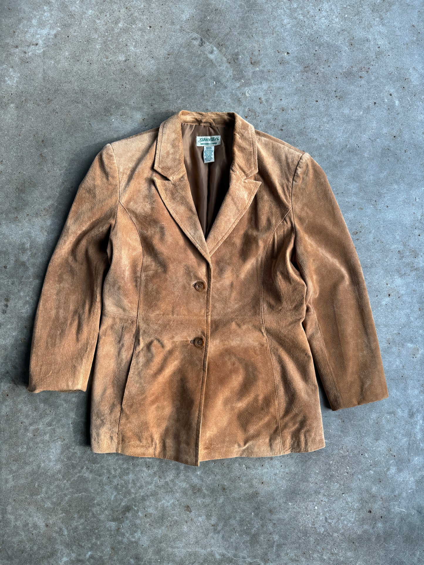 Vintage St John’s Bay Suede Leather Jacket - M