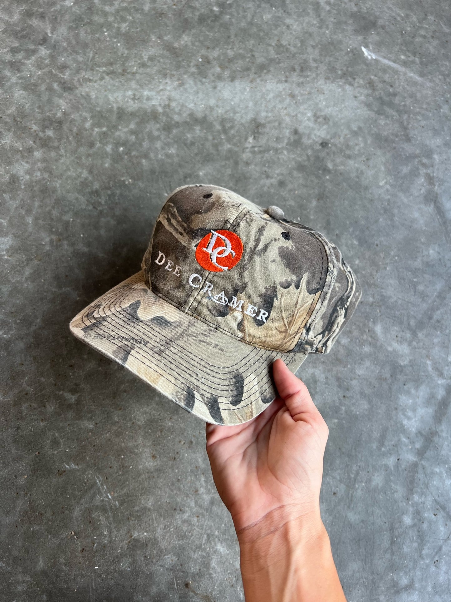 Vintage Dee Cramer Advantage Camo Snapback Hat