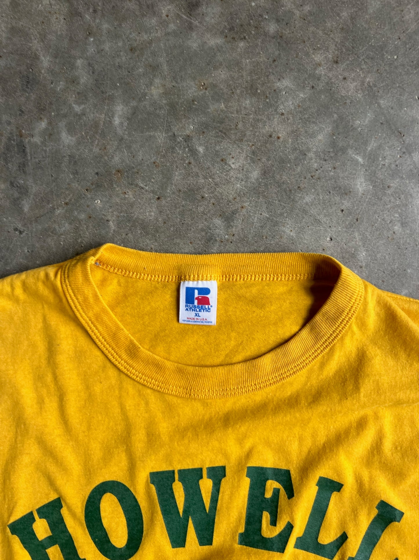 Vintage Yellow Howell Track Russell Shirt - XL