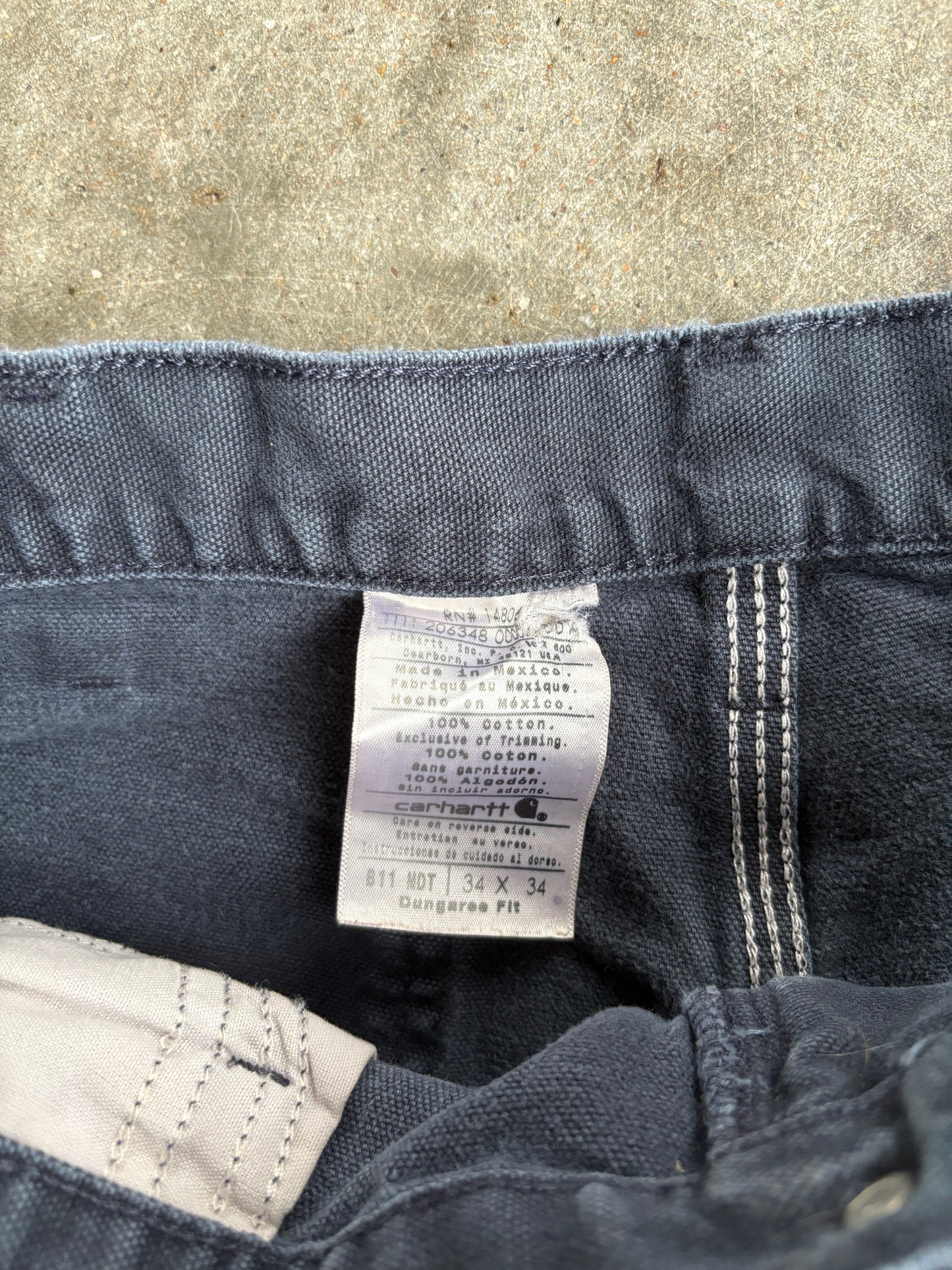 Vintage Dark Navy Carhartt Carpenter Pants - 32