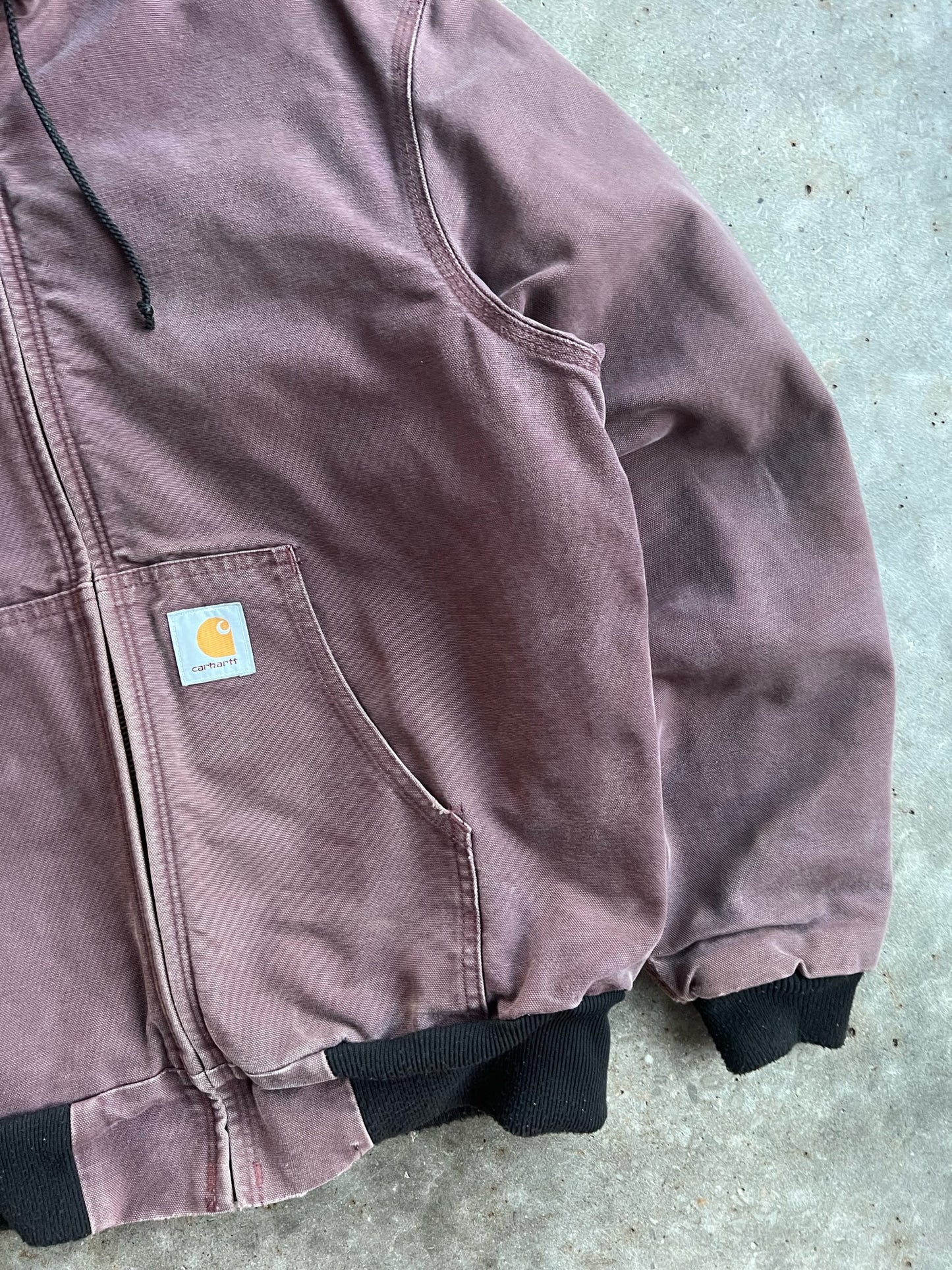 Vintage Mauve Hooded Carhartt Jacket - L