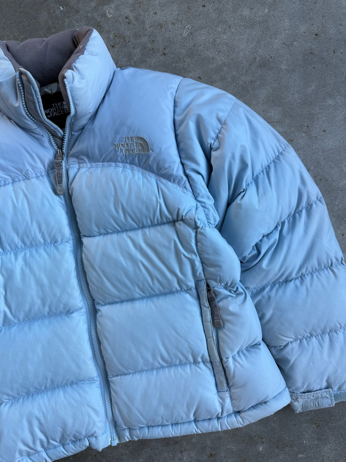 Vintage Baby Blue North Face Puffer Jacket - S