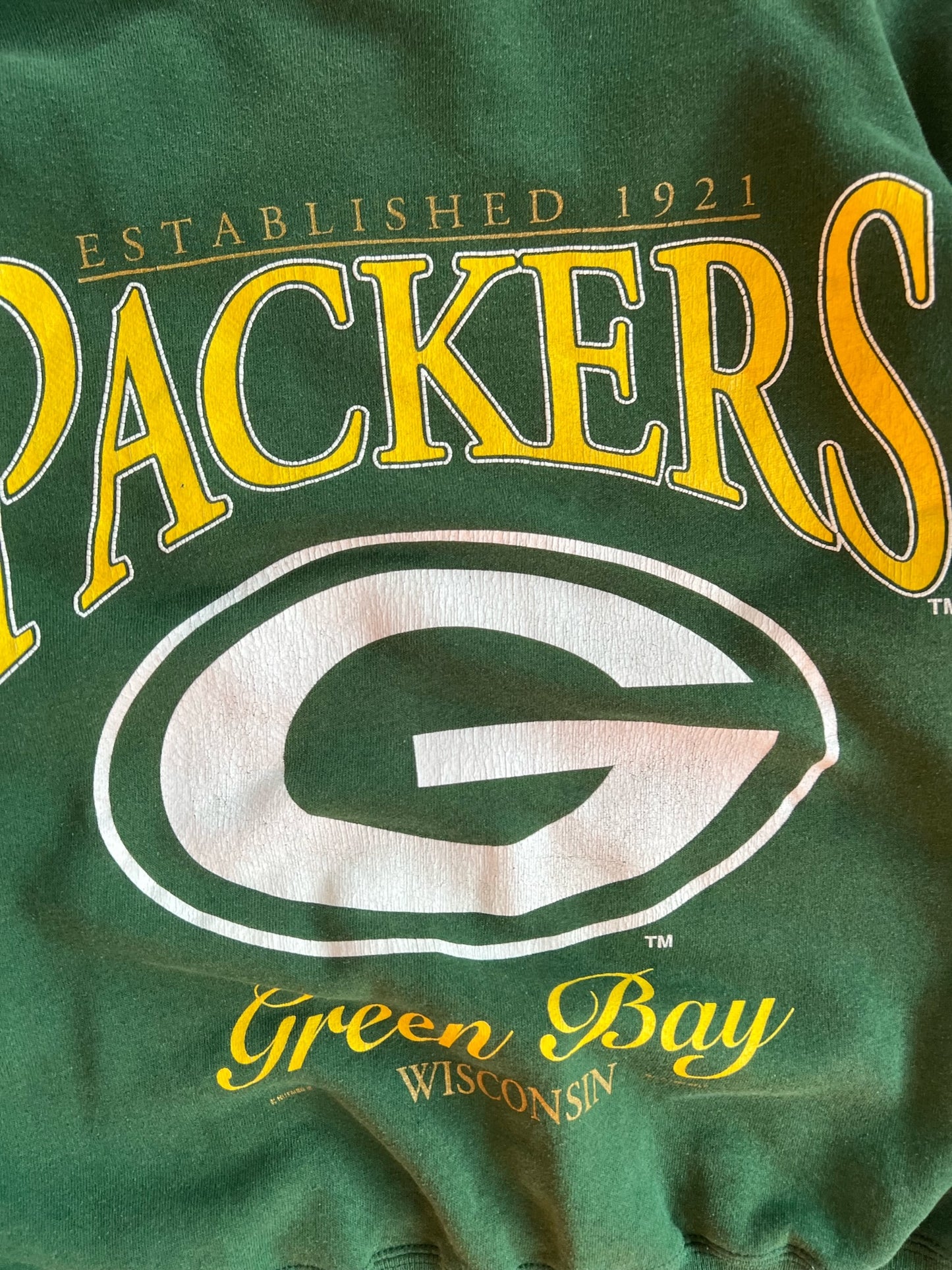 Vintage Green Bay Packers Crew - XL