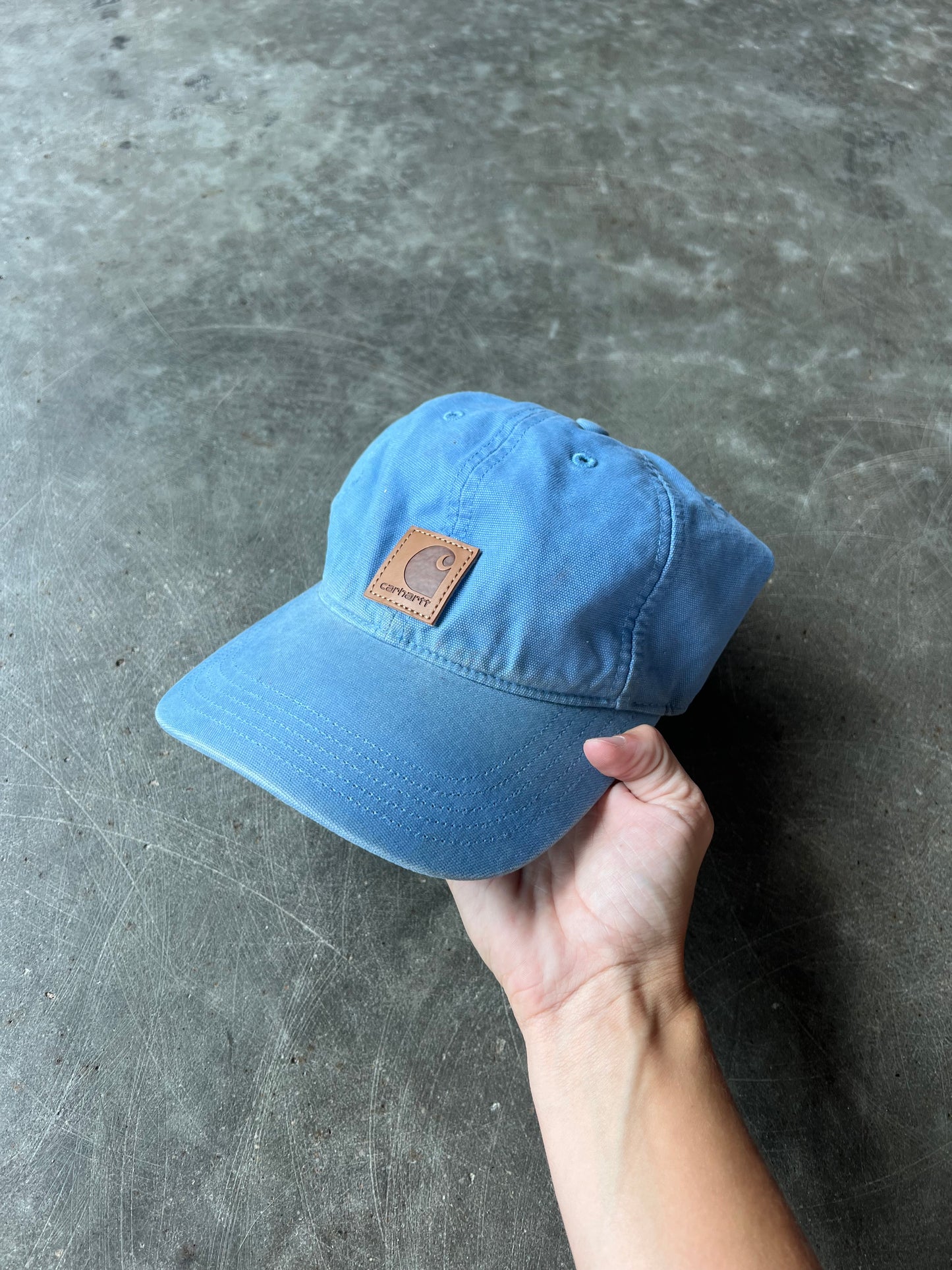 Sky Blue Carhartt Velcro Hat