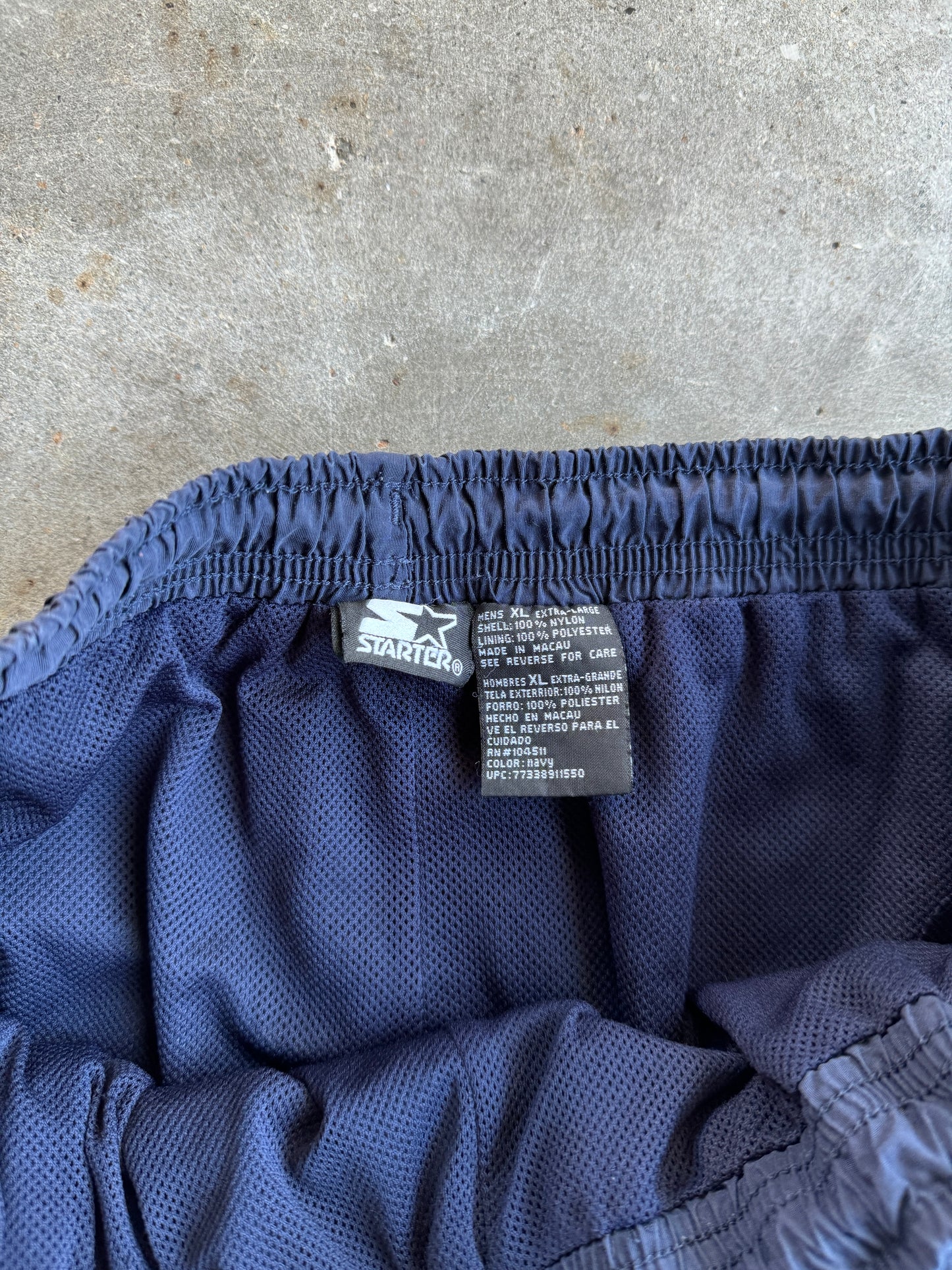 Vintage Navy Starter Track Pants - XL