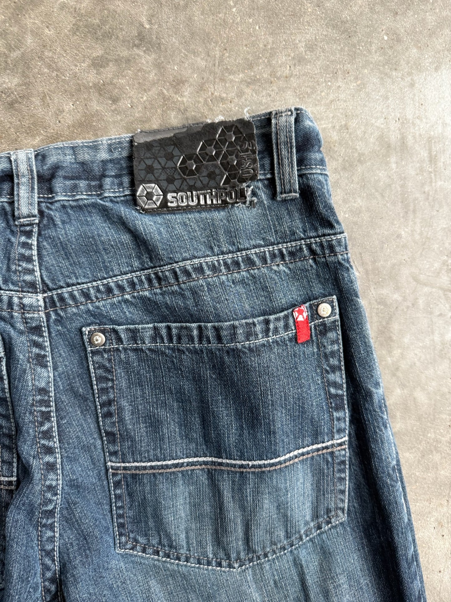 Vintage Dark Wash South Pole Denim Pants - 34