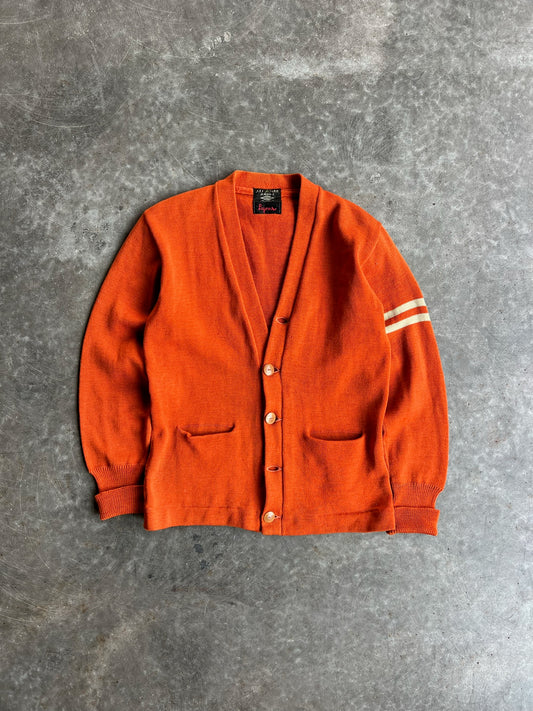 Vintage Orange Button Up All Star Cardigan - M