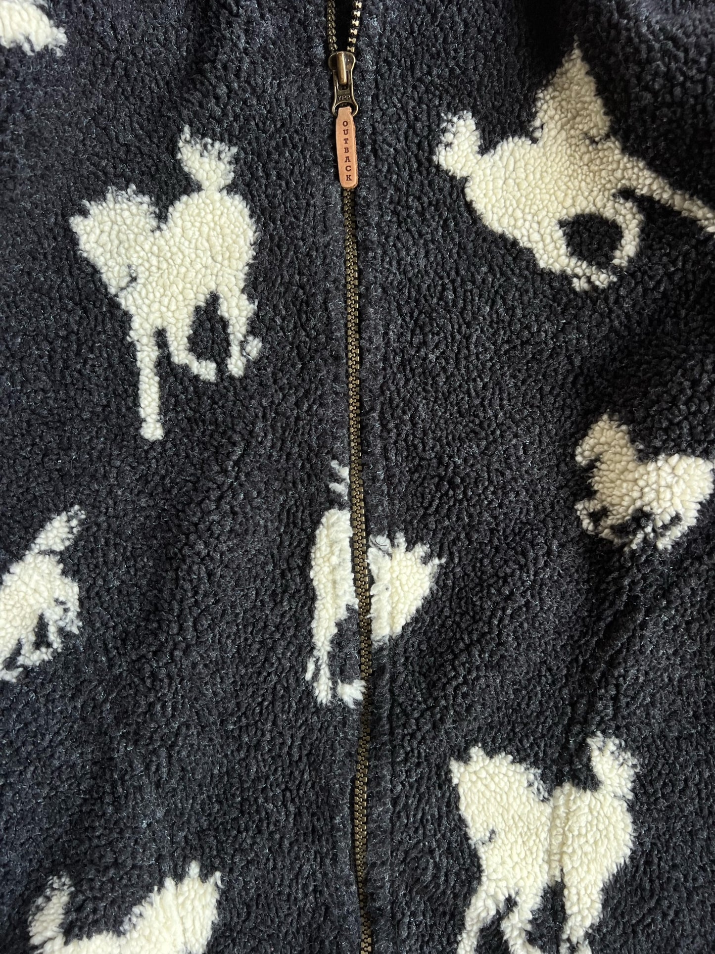 Vintage Horse Fleece Zip Up - M