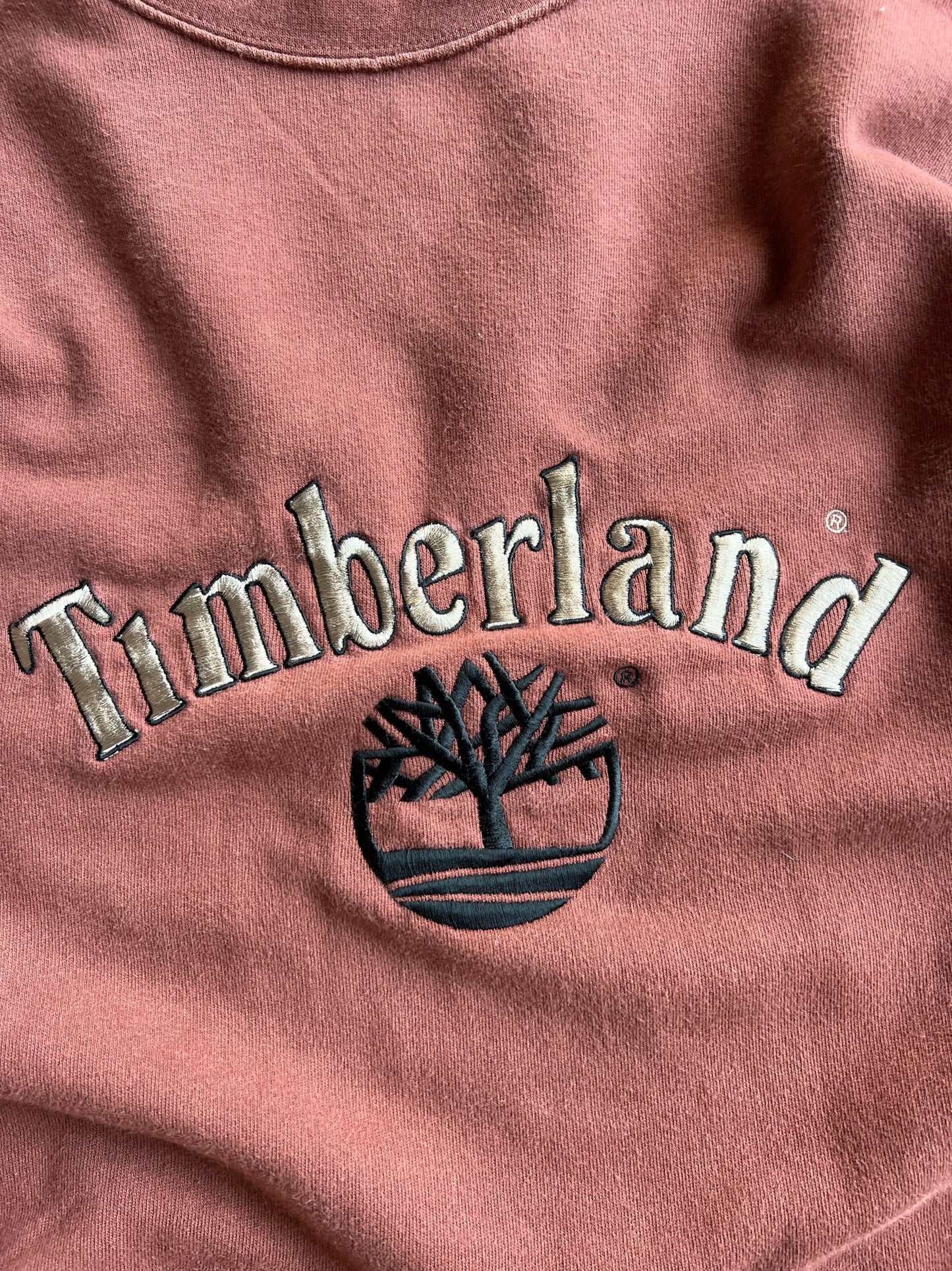 Vintage Burnt Orange Timberland Crew - XL