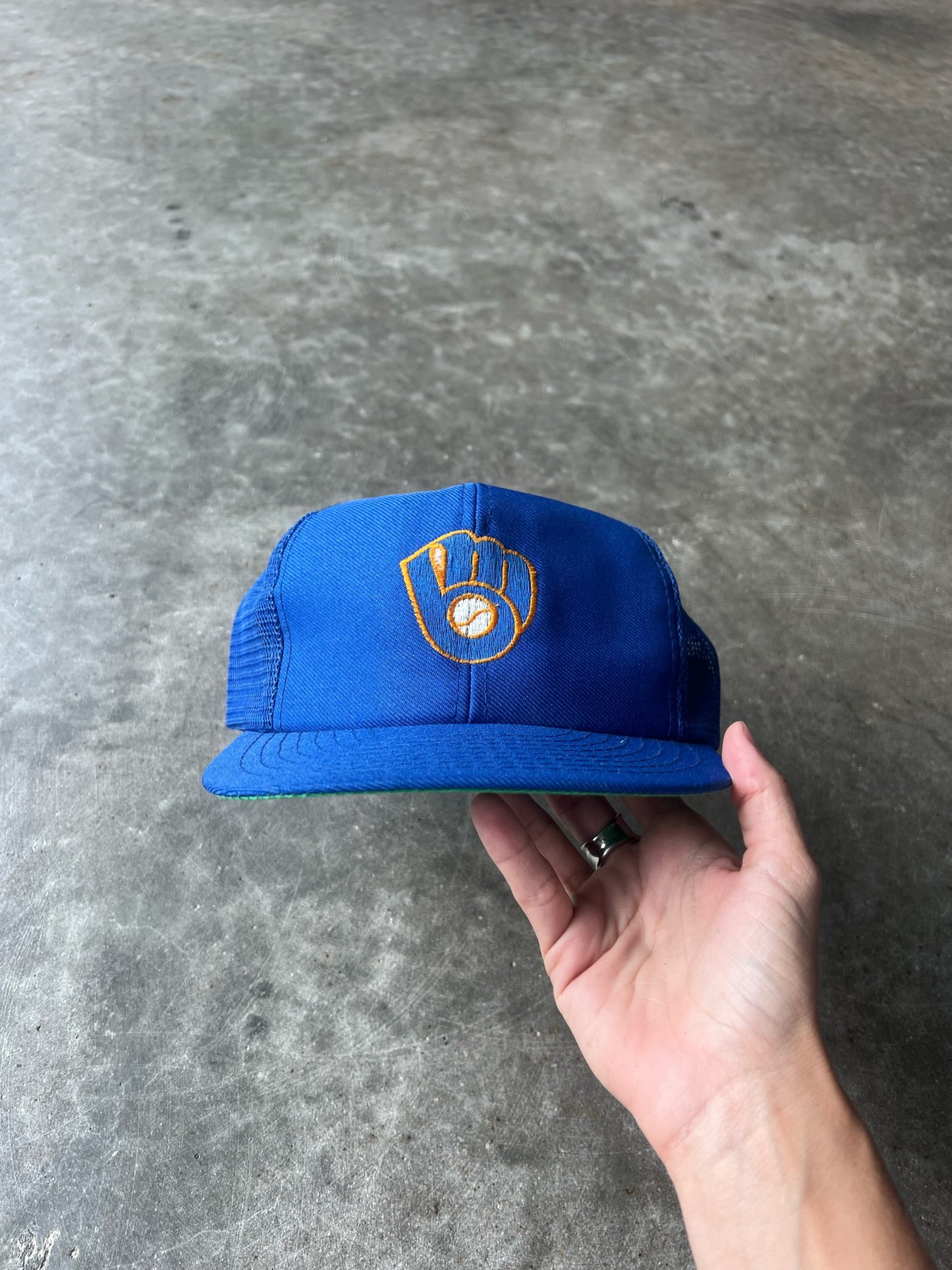 Vintage Milwaukee Brewers Trucker Snapback Hat