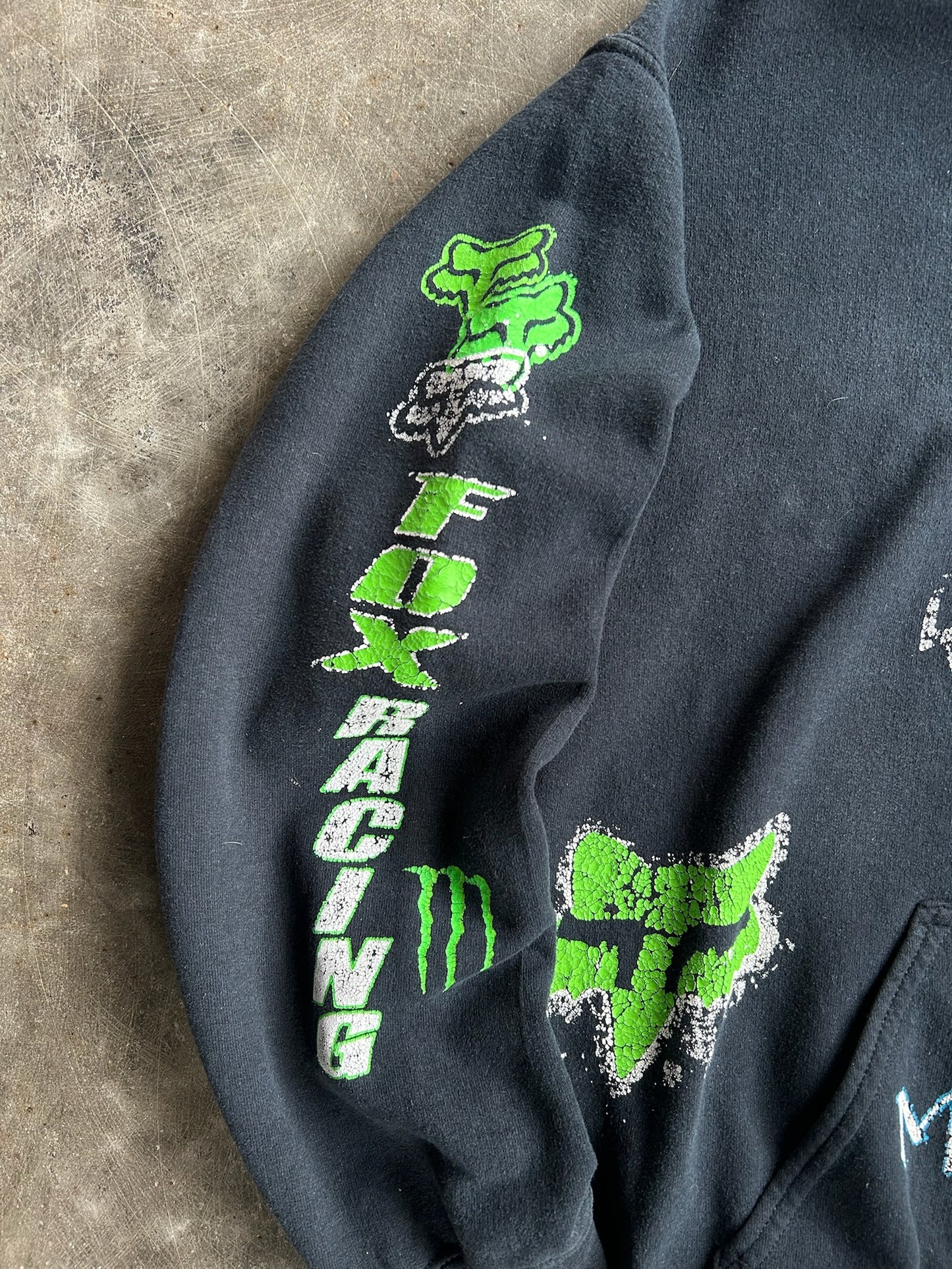 Vintage Black Monster Energy Hoodie - M