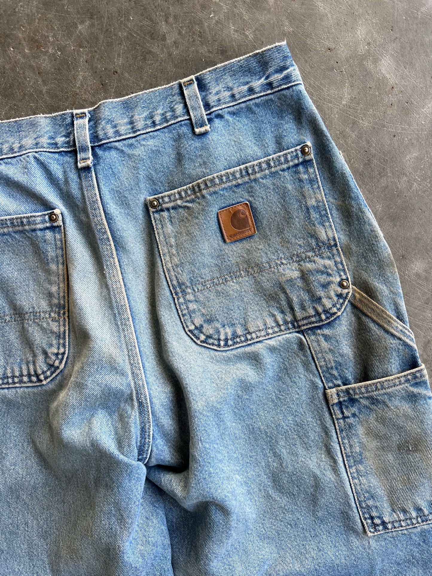 Vintage Faded Carhartt Double Knee Pants - 32