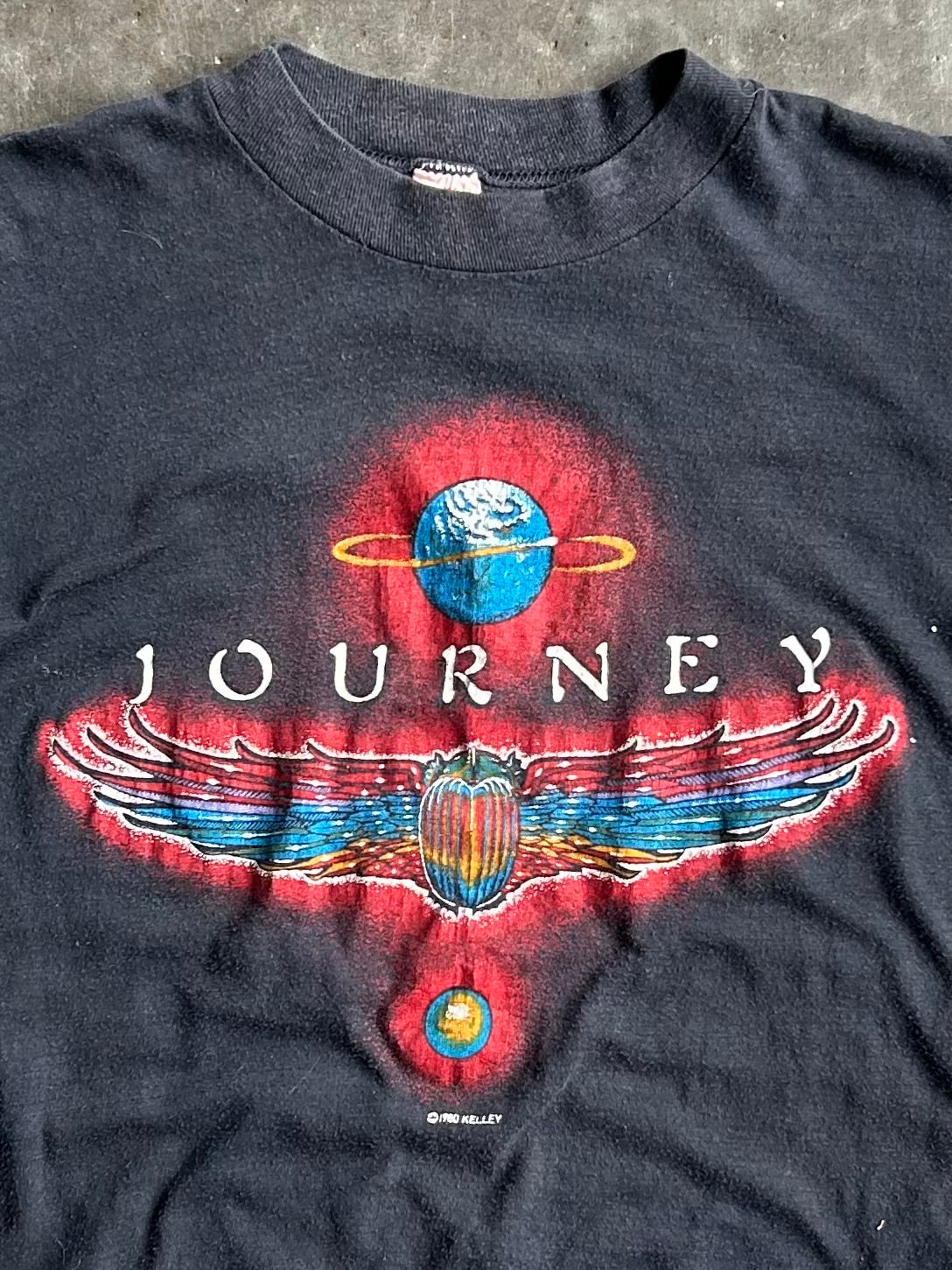 Vintage 80s Black Journey Band Tee - S