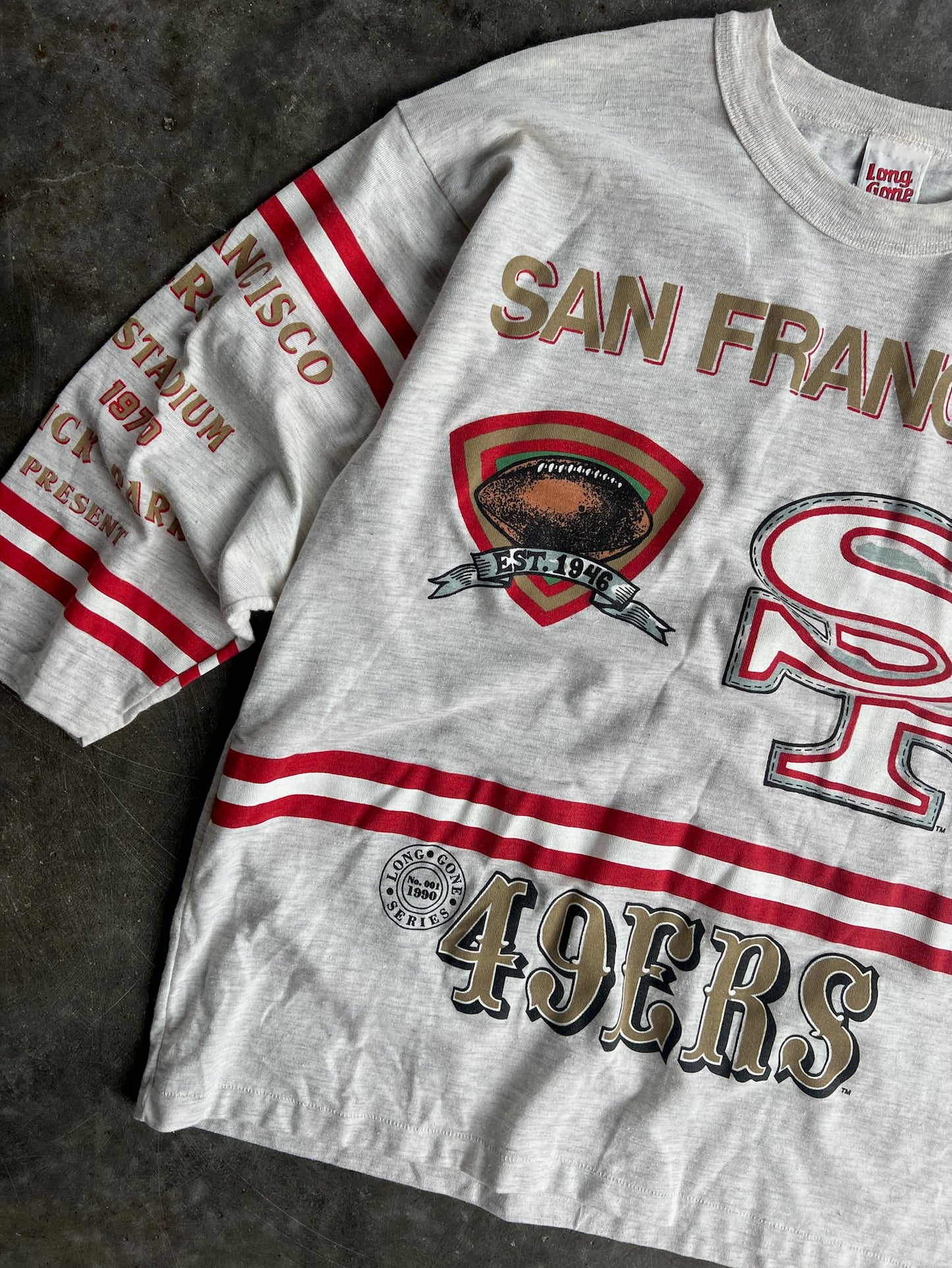 Vintage San Francisco 49ers Single Stitch Long Gone Shirt - XL