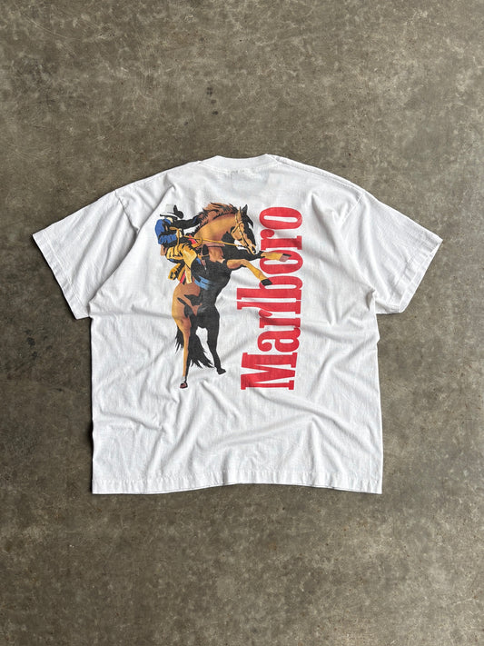 Vintage Single-Stitch Marlboro Wild West Graphic Tee - XL