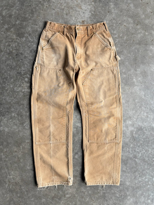 Vintage Tan Double Knee Carhartt Carpenter Pants - 30