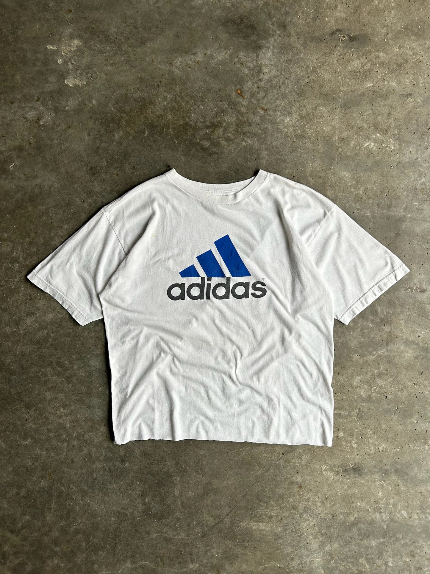 Vintage Blue Adidas Logo Shirt - L