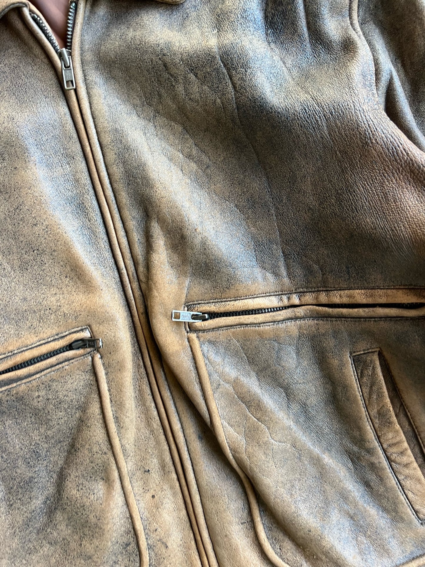 Vintage ElkMont Brown Leather Jacket - XL