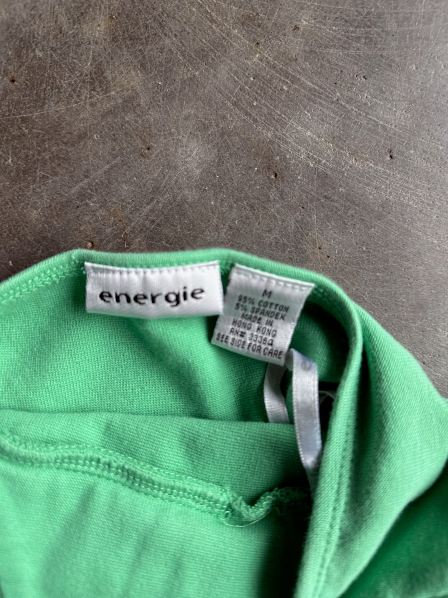 Vintage Beight Green Tie Energie Halter Top - M