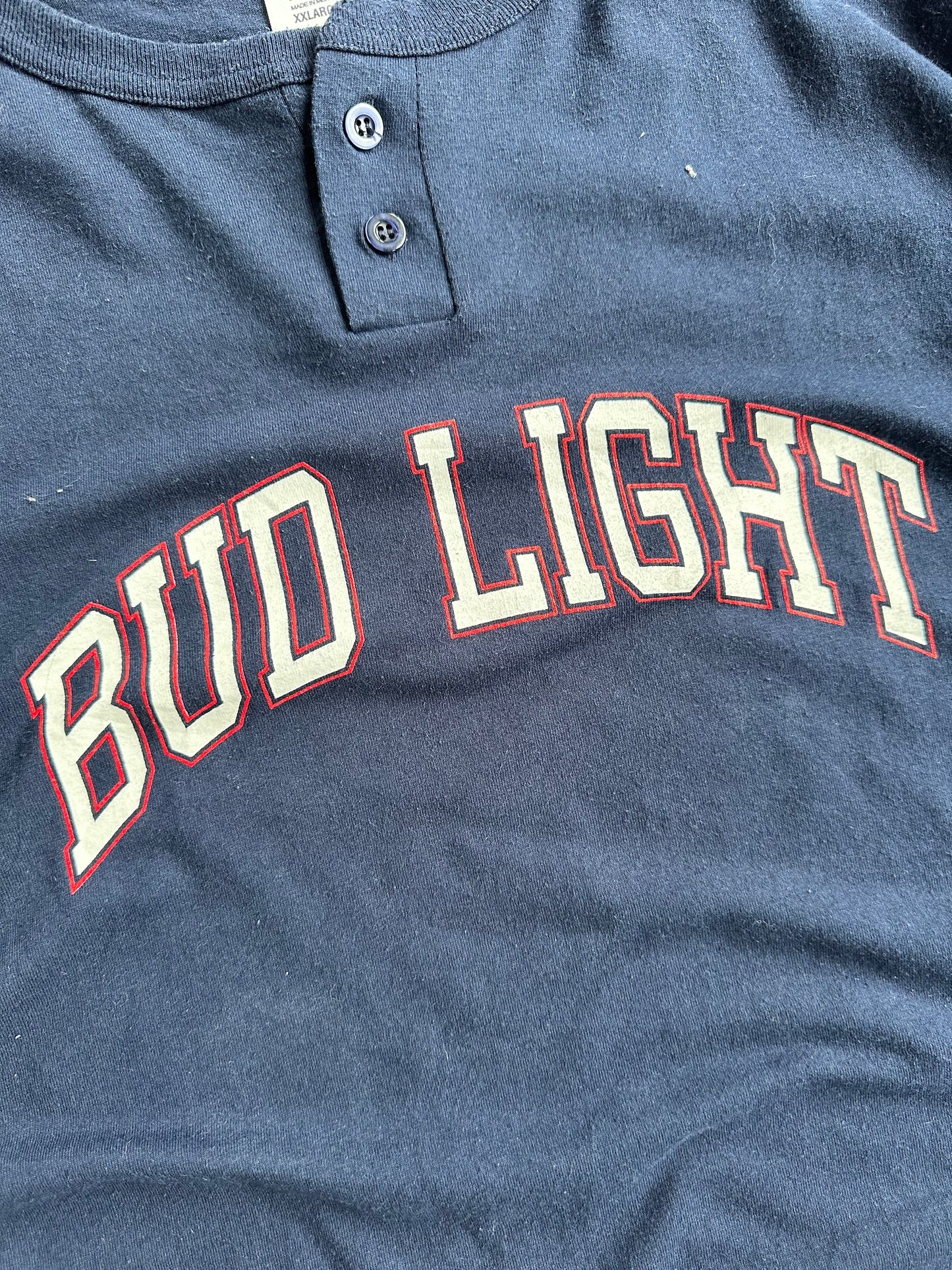 Vintage Navy Bud Light Shirt - XXL