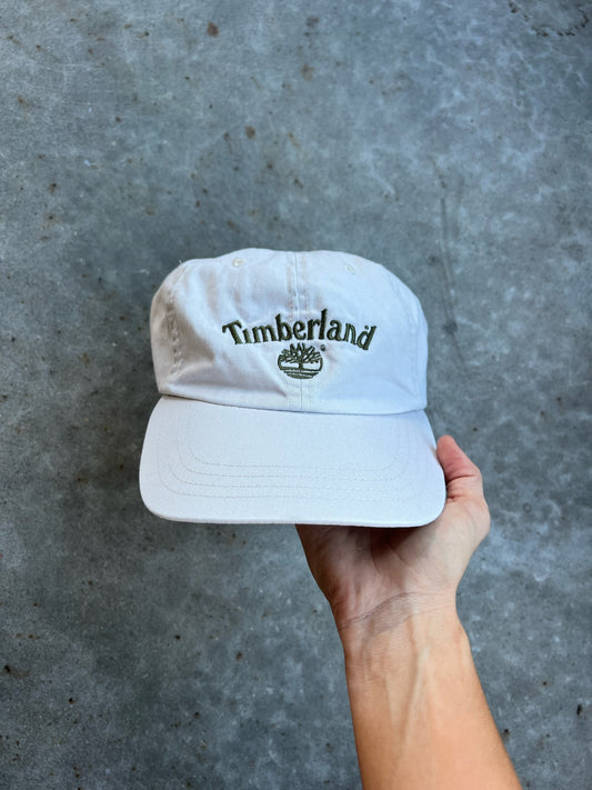 Vintage Cream Timberland Strapback Hat