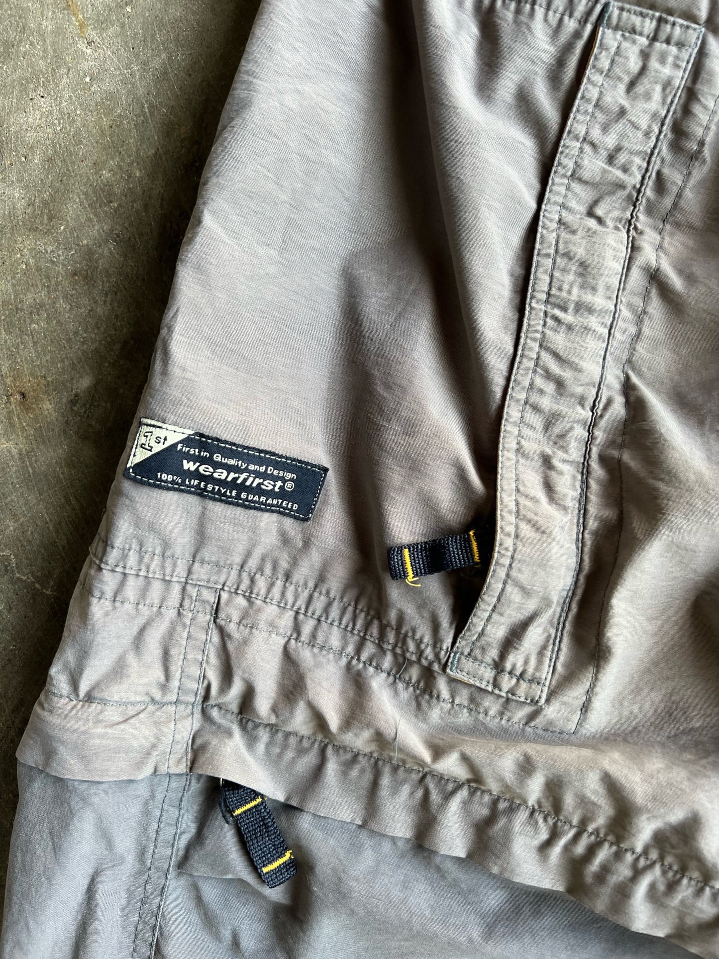 Vintage Wear First Grey/Yellow Cargo Pants - 34