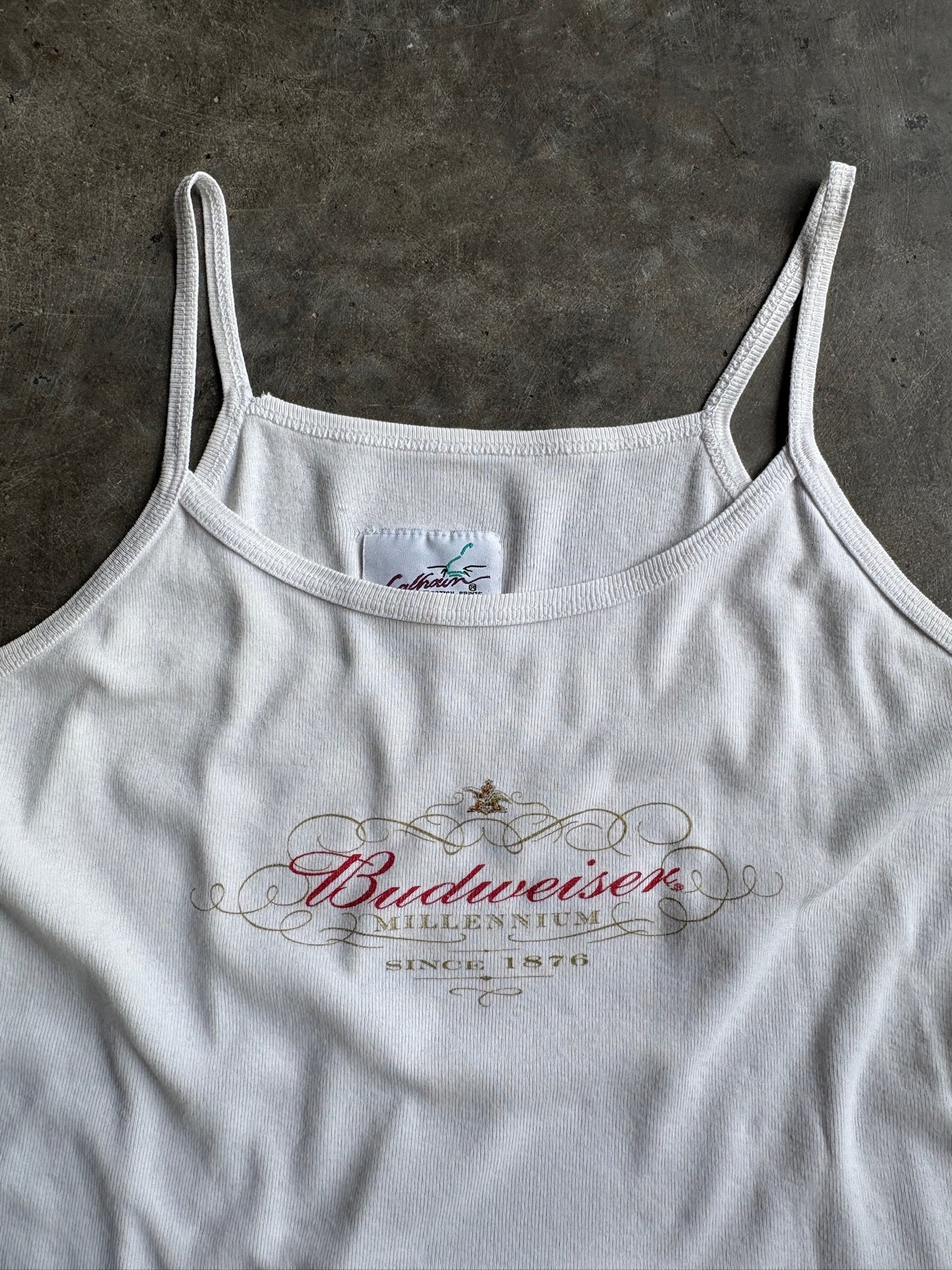 Vintage Budweiser Cropped Tank - L