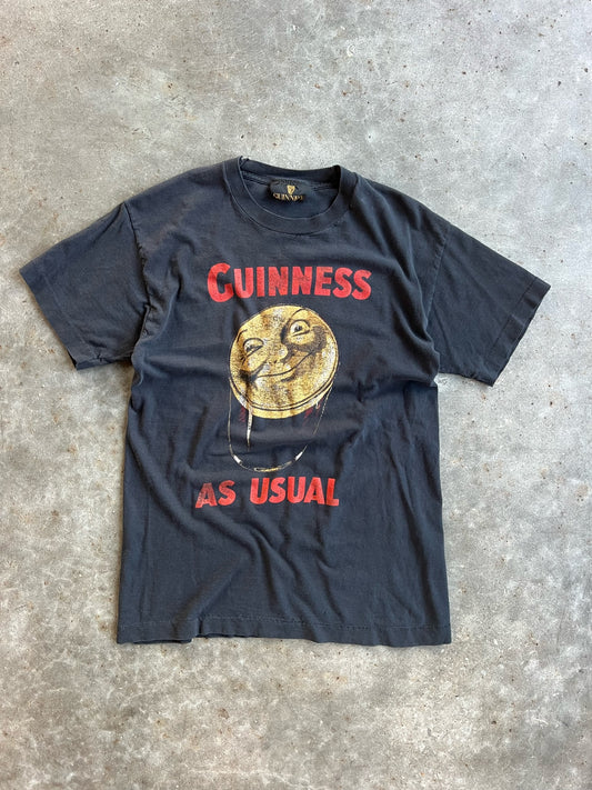 Vintage Single Stitch Guinness As Usual Shirt - S