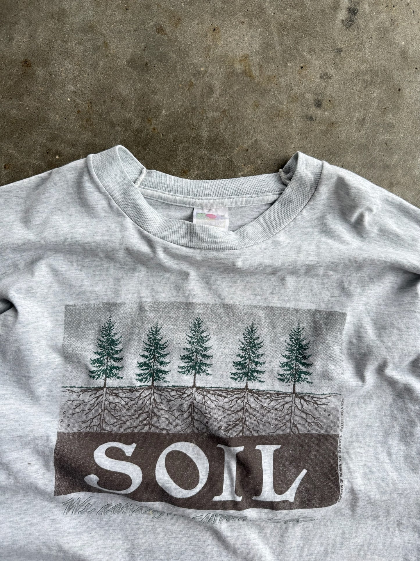 Vintage Grey Soil Long Sleeve Shirt - XL