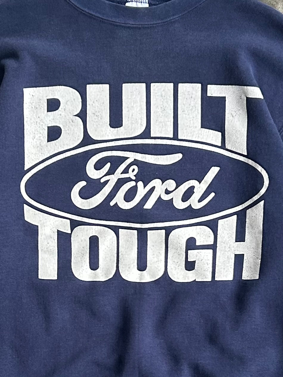 Vintage Navy Ford Tough Crew - XL