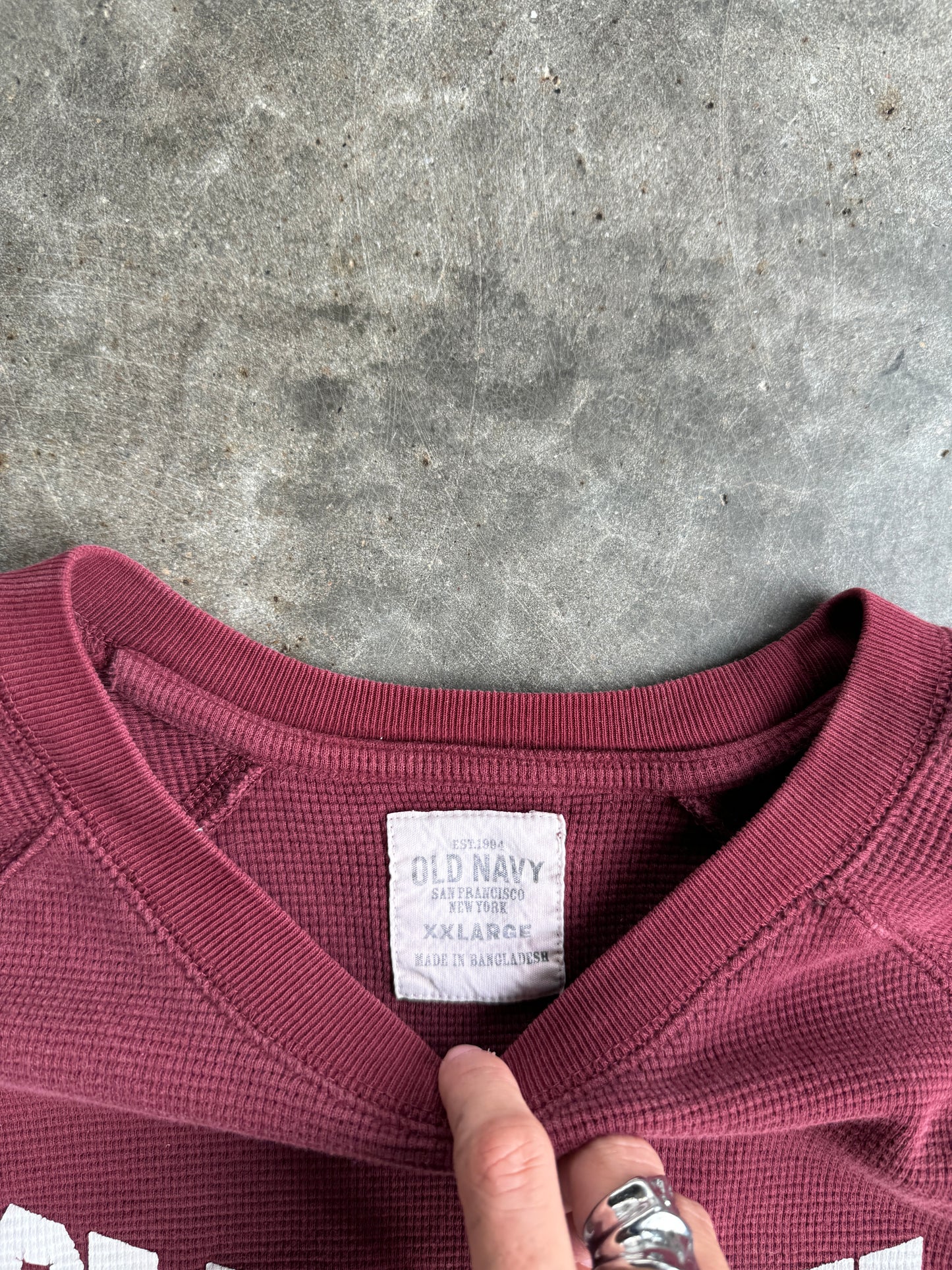 Vintage Old Navy Thermal Long Sleeve - XXL