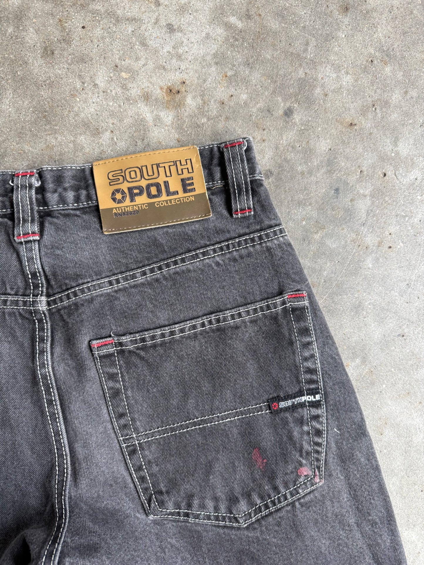 Vintage Black Southpole Denim Pants - 30